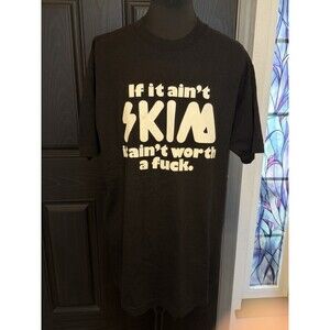 Skim Milk T-shirt Size M Mens black short sleeve